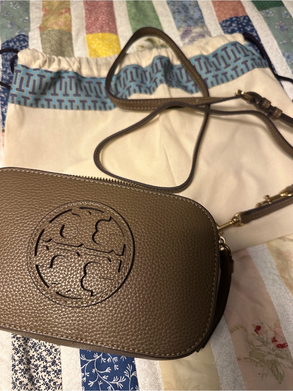 Tory Burch Miller Crossbody Bag Leather Logo - Picture 12 of 12